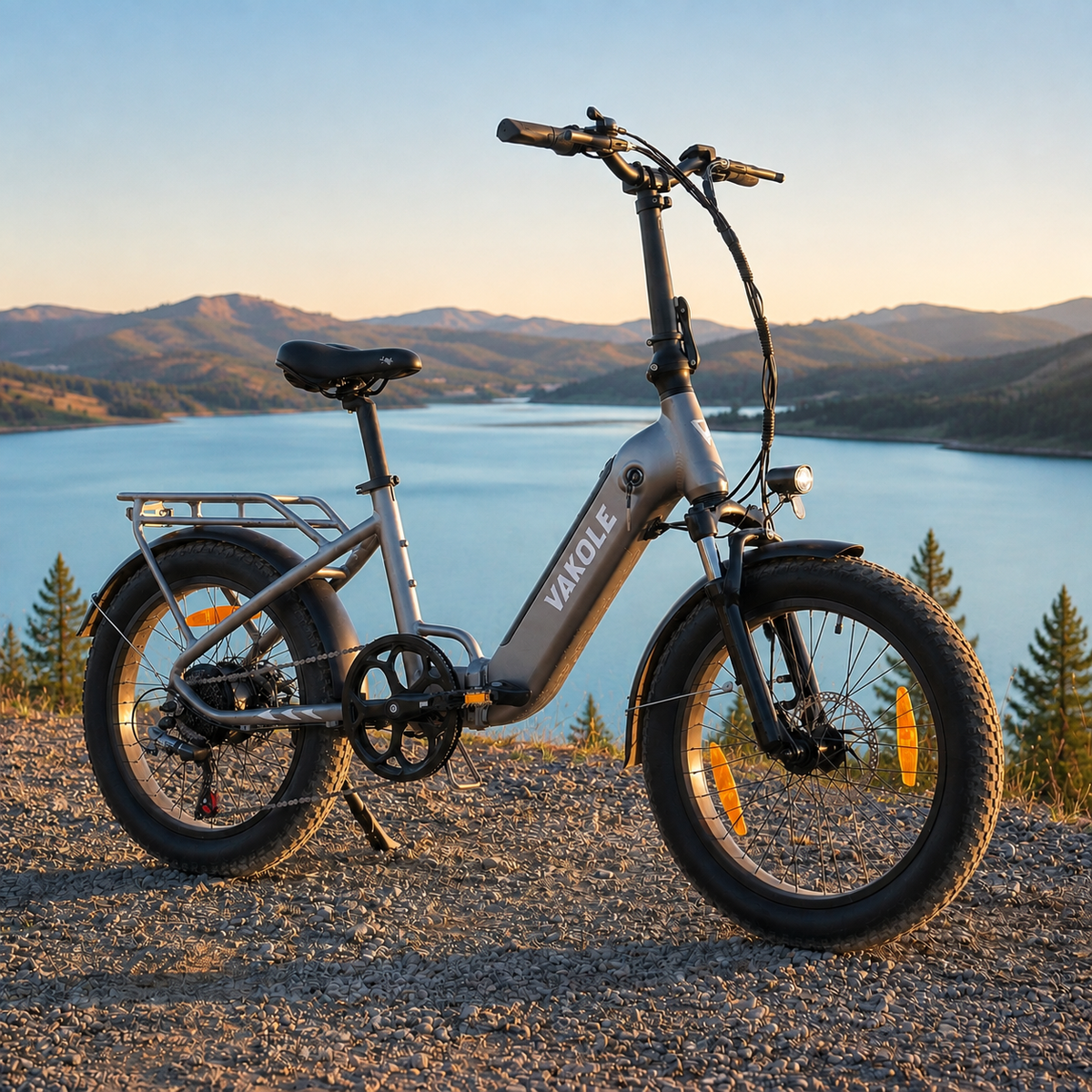 Vakole VT4 20 Zoll Faltbares Kompaktes E-Bike 468Wh Tiefeinsteiger Klapprad E-bike