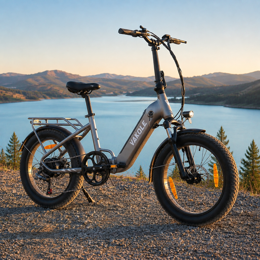 Vakole VT4 20 Zoll Faltbares Kompaktes E-Bike 468Wh Tiefeinsteiger Klapprad E-bike